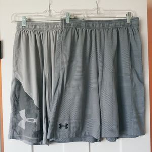 2 pair Men's Under Armour Heatgear shorts